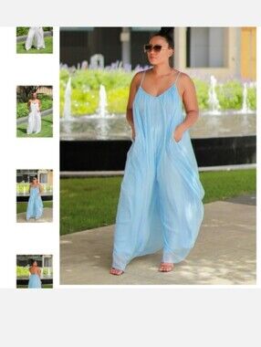 Hers & Mine Maxi Jumpsuit size Medium